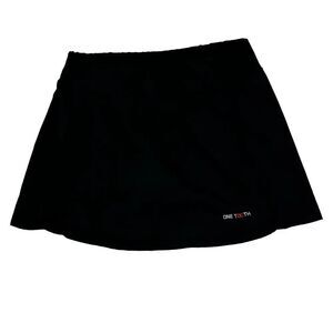 One Tooth Black Skort Elastic Waist Athletic Wear SZ XL